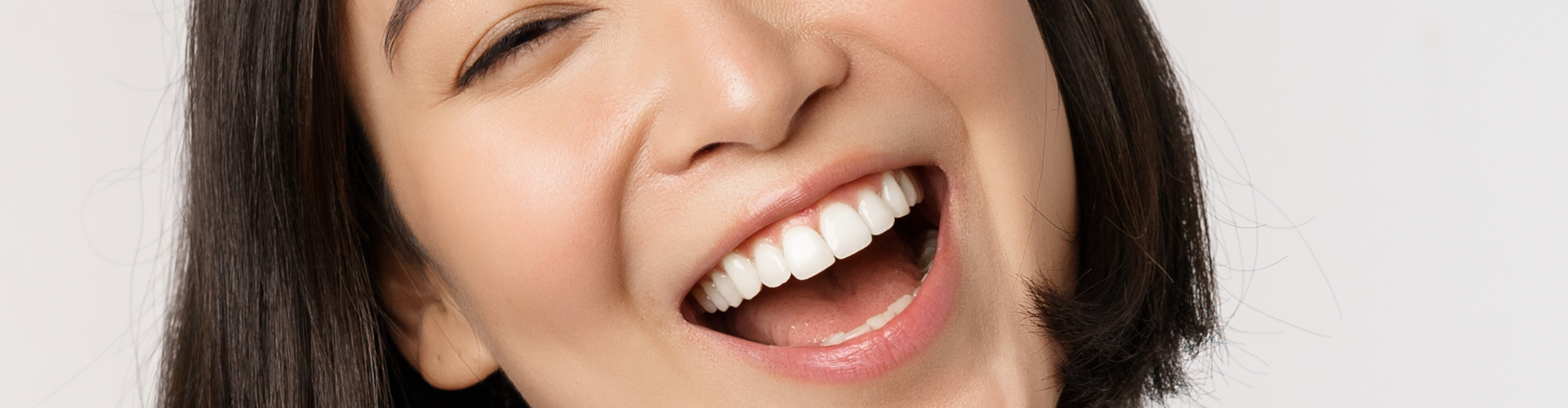 Smiling woman.